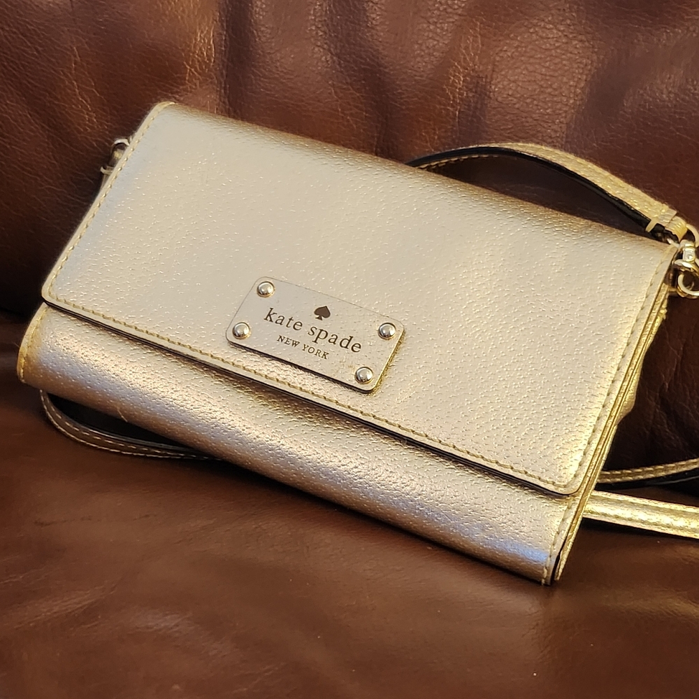 Kate Spade Metallic Gold Cross Body BAG